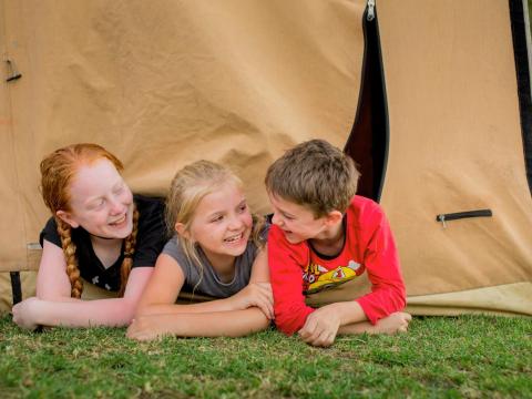 BIG4 Traralgon Park Lane Holiday Park - Kids Camping in Tent
