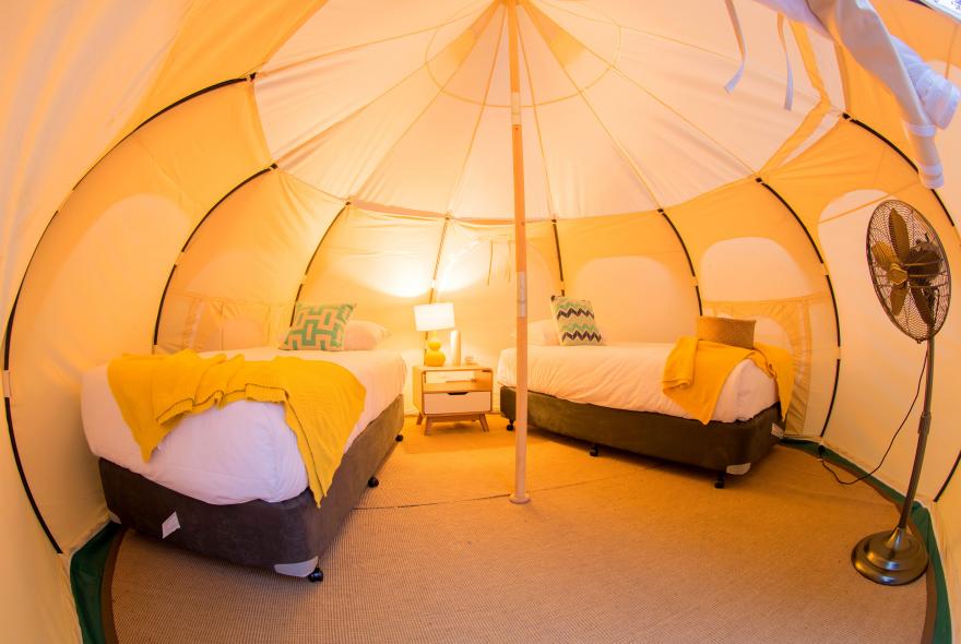 BIG4 Yarra Valley Park Lane Holiday Park - Glamping - Belle Tent - Family - King Single Beds