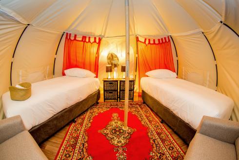 BIG4 Yarra Valley Park Lane Holiday Park - Glamping - Belle Tent - Family - King Single Beds